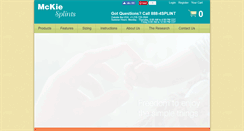 Desktop Screenshot of mckiesplints.com