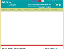Tablet Screenshot of mckiesplints.com